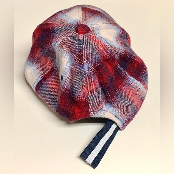 COPY - Adult One Size Fits Most Red Plaid Wool Blend GAP + PENDLETON Baseball C… - Picture 15 of 16